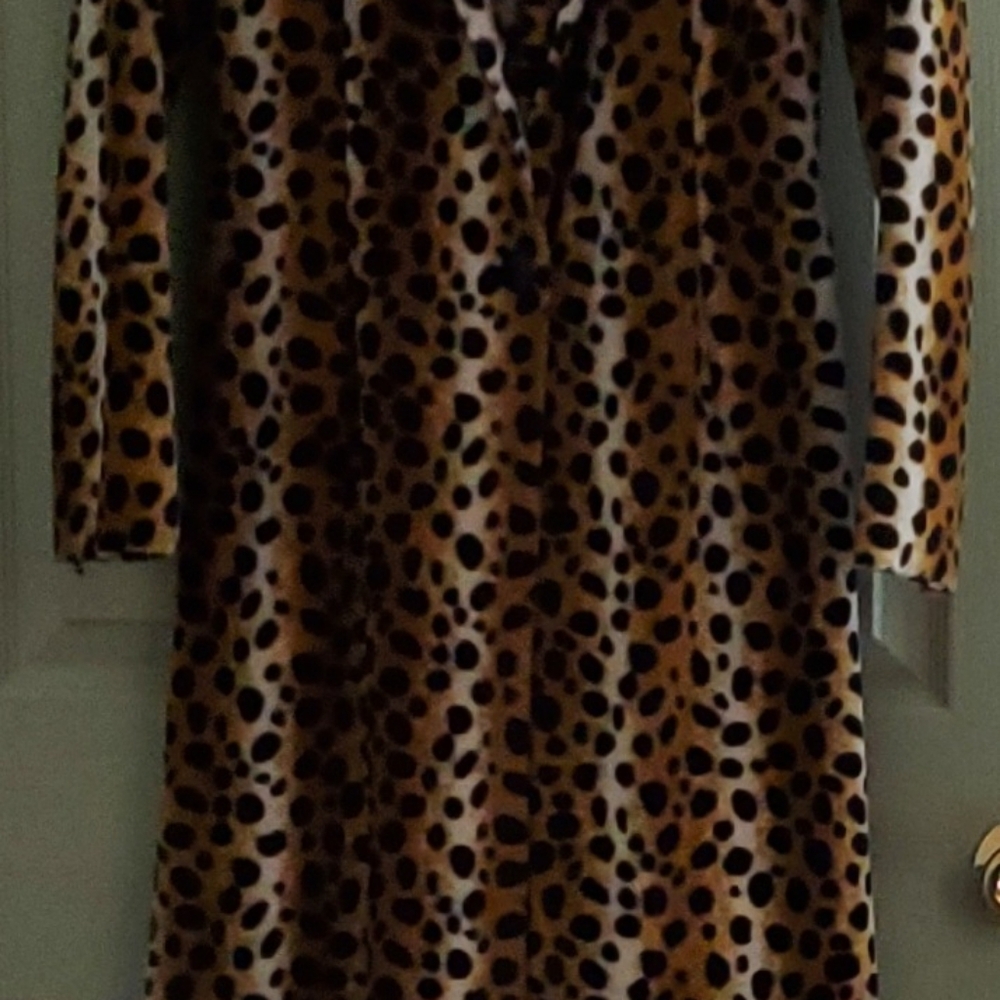 Rockabilly Leopard Fitted Coat Small - Picture 2 of 9